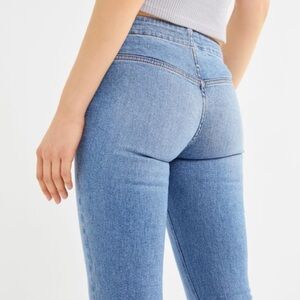 BDG angelique grommet mid rise flare jean- Urban Outfitters